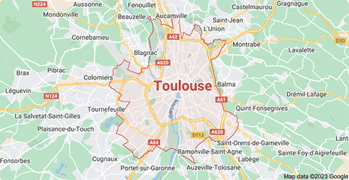 map de Toulouse